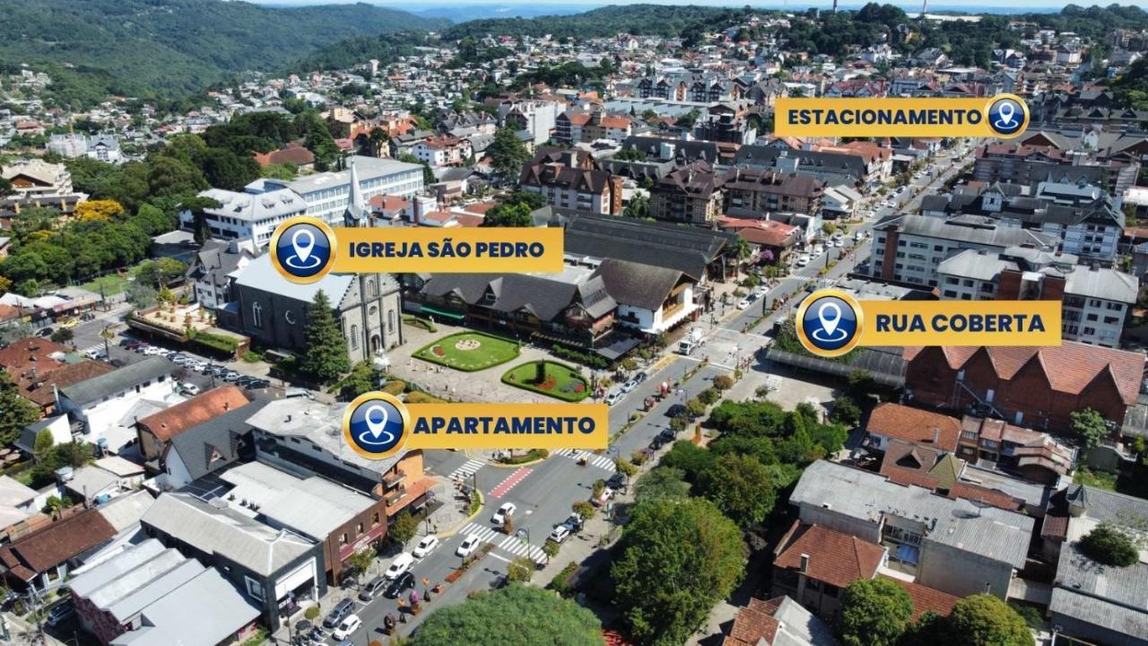 דירות Apartamento Oppitz - No Coracao De Gramado Junto Da Rua Coberta מראה חיצוני תמונה